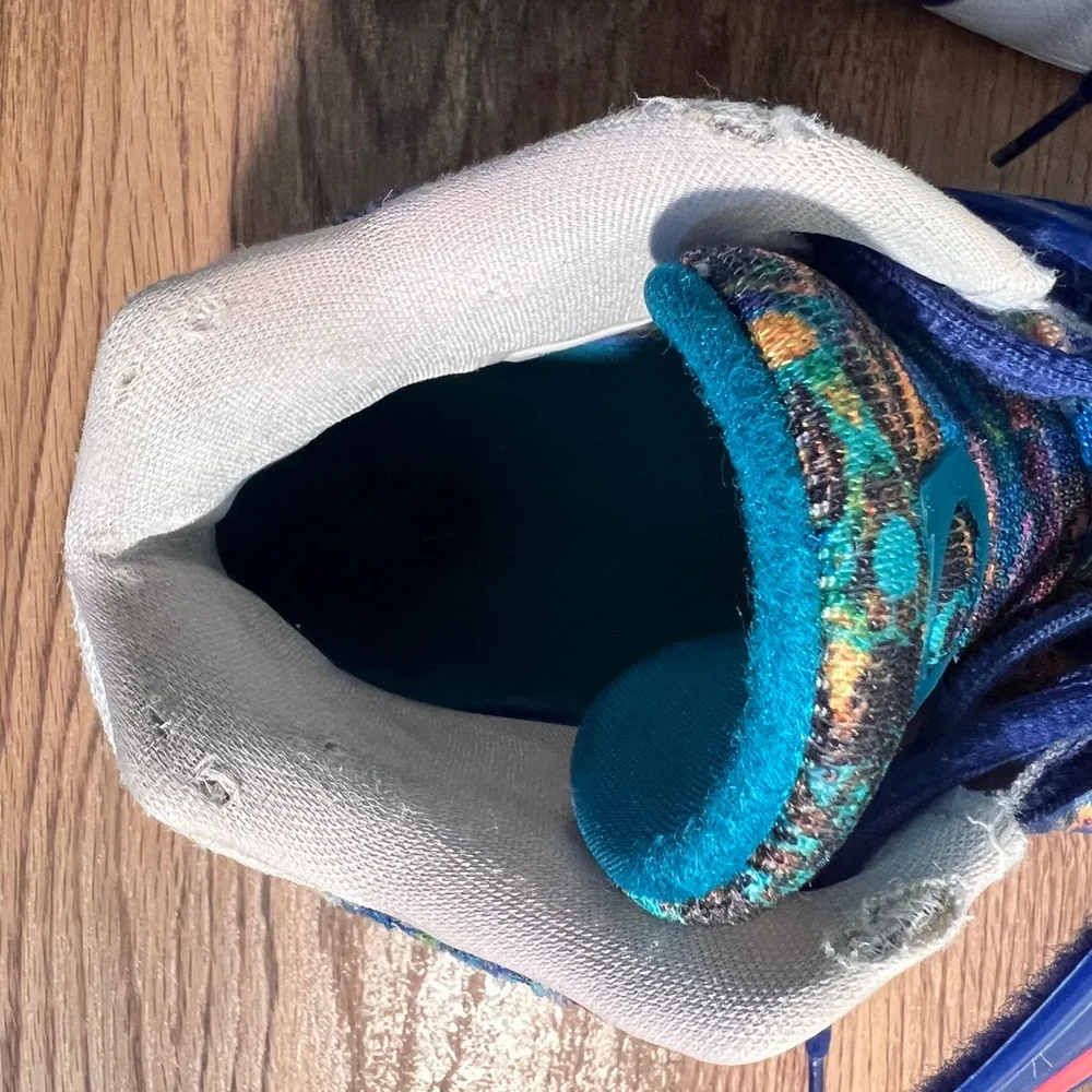 Nike KD 14 Psychedelic Men’s Basketball Shoes Deep Royal Blue/Pale Coral/Coconut - Picture 12 of 16